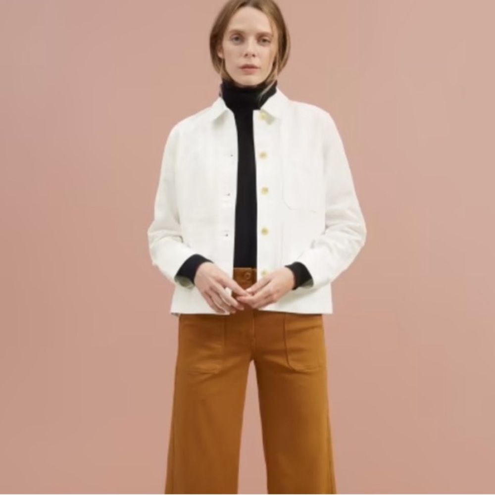 Everlane White Chore Jacket Large
